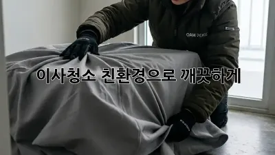 이사청소, 친환경으로 깨끗하게! ✨